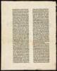 Original Leaf from the Gutenberg Bible - 2