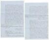 Manuscript record of court proceedings regarding a free Black in Texas who petitioned to be bound as a slave to an &ldquo;owner and mistress&rdquo;, one Sephrony Kerr, only to be stymied by a former owner who claimed he was never free - 5