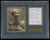 Autograph note signed