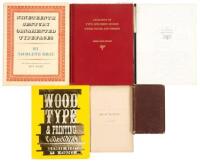 Six books on letterpress printing and types