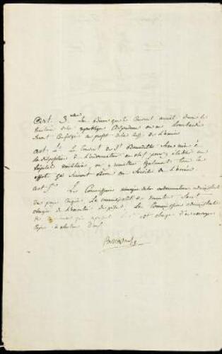 Manuscript Document Signed Bonaparte, as General in Chief of the Army of Italy