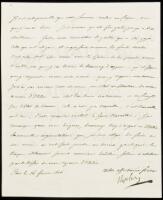 Manuscript Letter Signed with his scarce full Napoleon signature, to his adopted son Eugene Napoleon, Viceroy of Italy