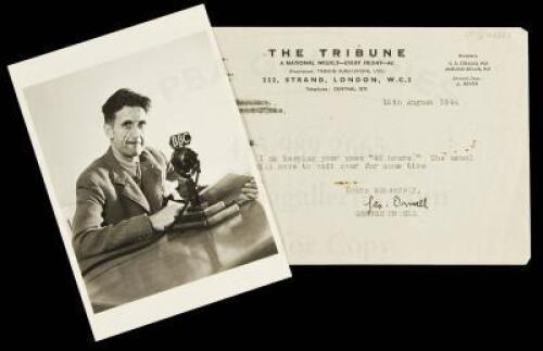 Typed Letter Signed Geo. Orwell, on imprinted stationery of The Tribune