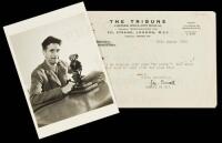Typed Letter Signed Geo. Orwell, on imprinted stationery of The Tribune