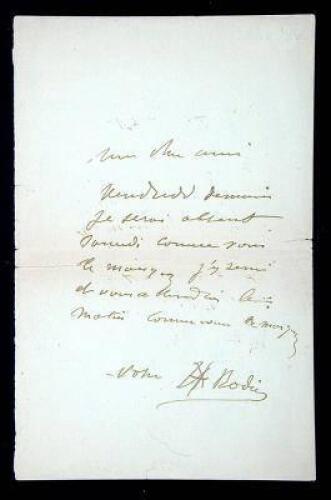 Autograph Letter Signed "A. Rodin."