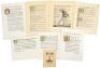 Nine hand-colored broadsides by William Butler Yeats