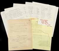 SOLD BY PRIVATE TREATYIntroduction to "Life and Times of Henry Miller" - 4 page typescript with holograph corrections by Miller