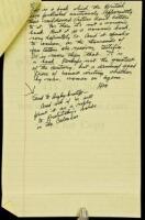 SOLD BY PRIVATE TREATYSchlock or Literature? - 2 page holograph manuscript article signed with Miller's initials