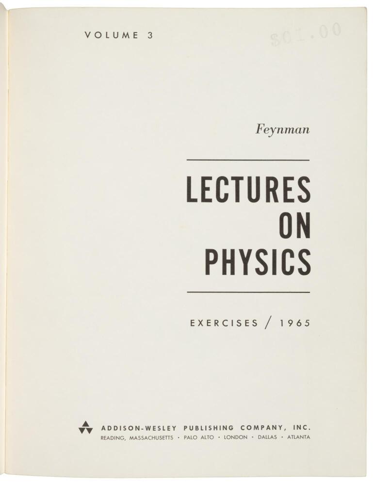 The Feynman Lectures on Physics