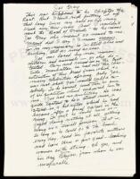 SOLD BY PRIVATE TREATYJoe Gray - 44 page holograph manuscript for a chapter in Miller's Book of Friends