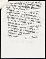 SOLD BY PRIVATE TREATYLetter to the Editor of the Los Angeles Times