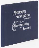 American Printing Co. Fall River Mass. Fabrics we are printing, and How we do it. (cover title)