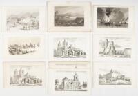 Twenty lithographs or engravings of Texas scenes and views