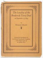 The Locality of the Broderick-Terry Duel on September 13, 1858