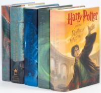 Five first American editions from the Harry Potter series