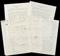 SOLD BY PRIVATE TREATYSome Other Women in My Life (Preface) - 3 page holograph manuscript