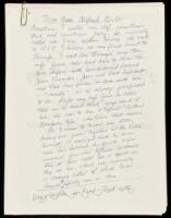 SOLD BY PRIVATE TREATYMon Ami Alfred Perl&egrave;s - various manuscripts and typescript drafts (with holograph corrections)