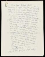 SOLD BY PRIVATE TREATYMon Ami Alfred Perlès - various manuscripts and typescript drafts (with holograph corrections)