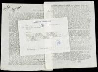 SOLD BY PRIVATE TREATYDocuments and correspondence between Miller and his literary agent Agence Hoffman