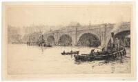 Old Waterloo Bridge From The South Bank