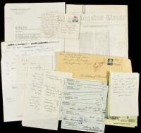 SOLD BY PRIVATE TREATYFile containing ephemera and documents relating to Henry Miller and Hoki Tokuda's wedding