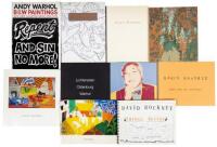 Ten catalogues from Andy Warhol and David Hockney