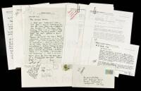 SOLD BY PRIVATE TREATYThree folders containing papers between Miller and 3 different literary/movie agencies