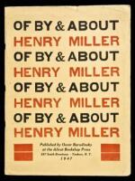 SOLD BY PRIVATE TREATYOf By & About Henry Miller - inscribed