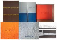 Six exhibition catalogues of Donald Judd