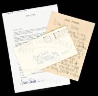SOLD BY PRIVATE TREATYTwo holograph letters and one typed letter signed from Jane Fonda to Henry Miller