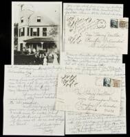 SOLD BY PRIVATE TREATYThree autograph letters signed from Henry Miller's childhood friend Joey, plus an original photograph of a 13 year old Miller with Joey and family