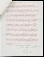 SOLD BY PRIVATE TREATYTwo-page typed letter signed, to Henry Miller about Fear of Flying, and other subjects