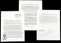 SOLD BY PRIVATE TREATYChatty 3-page typed letter signed, to Henry Miller about Jong's life in general, and book fallout