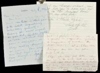 SOLD BY PRIVATE TREATYThree brief autograph letters signed to Henry Miller