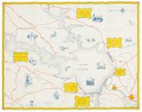 Souvenir Map of Folsom Lake: A Photographic Story of Progress (panel title)