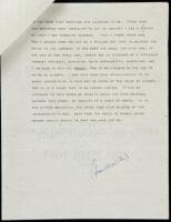 SOLD BY PRIVATE TREATYTwo-page carbon typed letter to Henry Miller, unsigned but with note in Miller's hand "From Ana&iuml;s Nin" at end