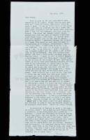 SOLD BY PRIVATE TREATYOne-page typed letter signed to Henry Miller