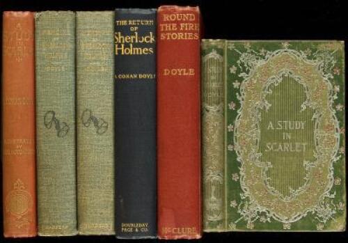 Six volumes by Arthur Conan Doyle