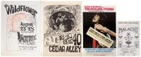 Four concert posters from San Francisco in the mid 1960's