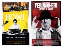 Two film posters signed by Lawrence Ferlinghetti