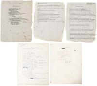 Four original poetry manuscripts by Gregory Corso