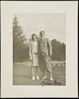 Signed photograph of Zane Grey and his daughter Betty