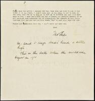 Typed letter, signed from Dolly Grey to Romer Grey regarding Zane Grey suffering a stroke