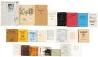 Collection of miniature pamphlets, catalogs, and related ephemera