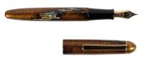 Aizu 3776 "Aurora (Northern Dawn)" Maki-e and Raden Fountain Pen