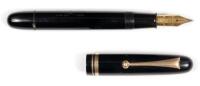 No. 20 Black Lacquer Oversized Fountain Pen, Pre-War, Exceptional Condition, Rare, c. 1930s