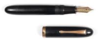 Black Lacquer Emperor Fountain Pen, Size 200 Sailor Nib, c. 1930s