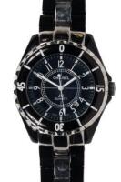 J12 Ceramic Quartz Date Watch, Water-Resistant to 200 Meters