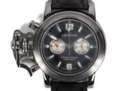 Chronofighter Stainless Steel Automatic Day-Date Watch, Two Pushers