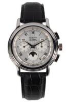 El Primero Triple-Date Moonphase Automatic Chronograph Watch, Stainless Steel, with Box and Papers, Ref. 410